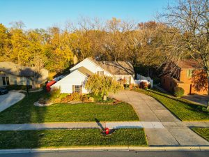 Professional Drone Arial Photo of Home in Schererville, Indiana