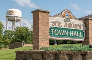 St. John or Saint John[3] is a town in Lake County, Indiana, United States. The town of St. John has homes in St. John Township, Hanover Township, and Center Township. It is a southeastern suburb of Chicago. St. John was founded in 1837. The population was 20,303 at the 2020 census. In 2009, St. John ranked 48th among CNN's top 100 places to live in the United States.[6] In 2014, St. John was ranked as the 4th safest place in Indiana by Movoto Real Estate.[7]